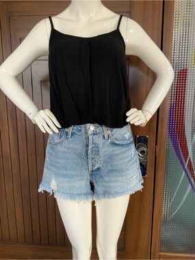 AGOLDE Sz 26 Parker Cut-off Jean Shorts